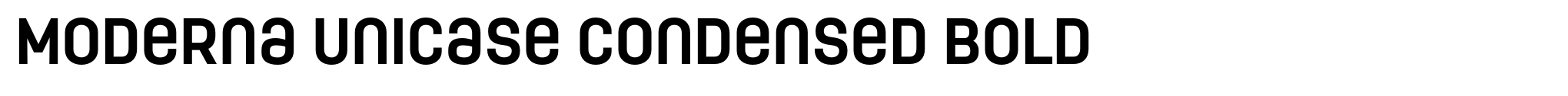Moderna Unicase Condensed Bold image